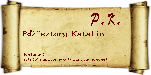 Pásztory Katalin névjegykártya